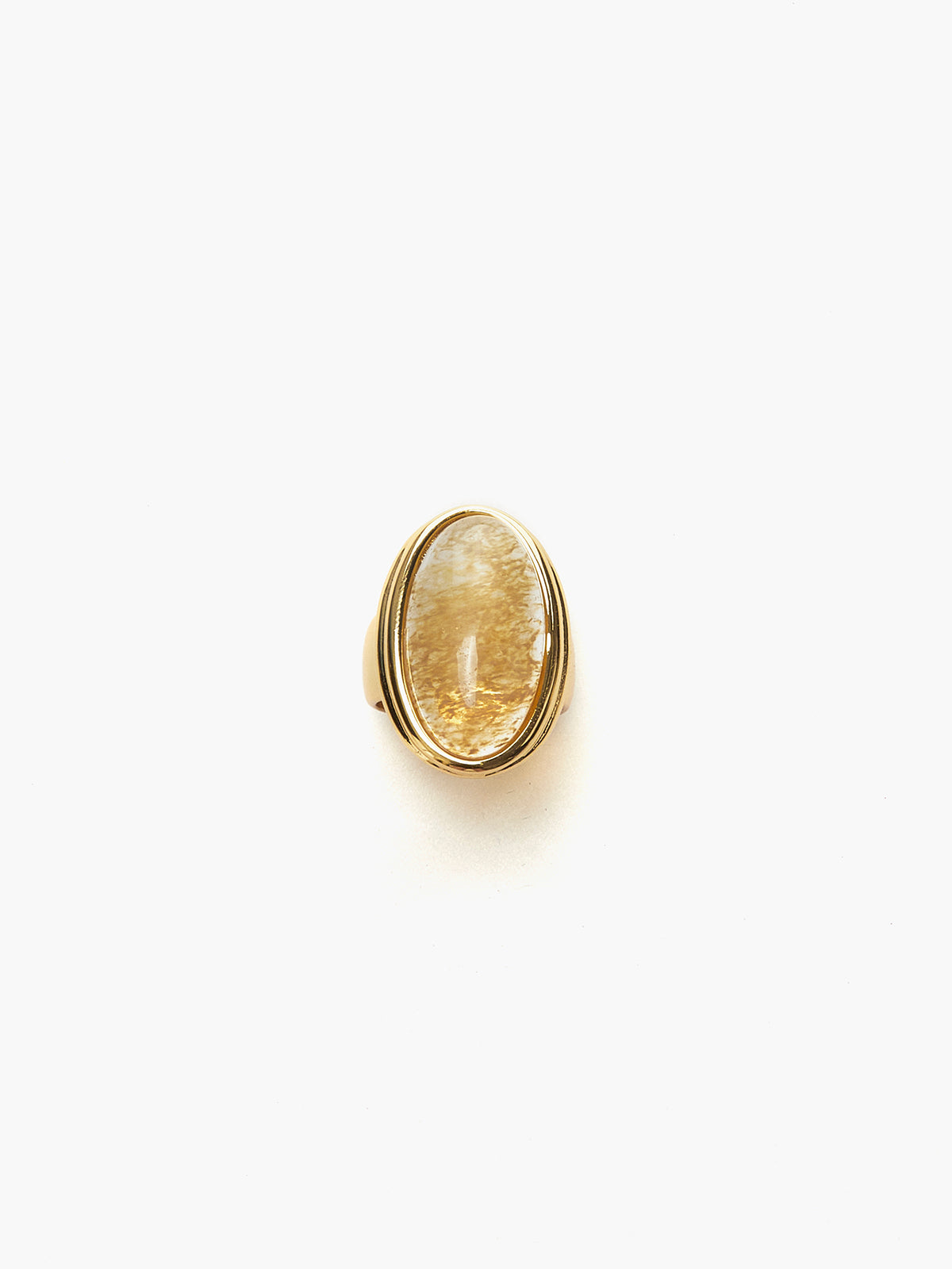 Yellow Crystal Ring — Svelte Chic