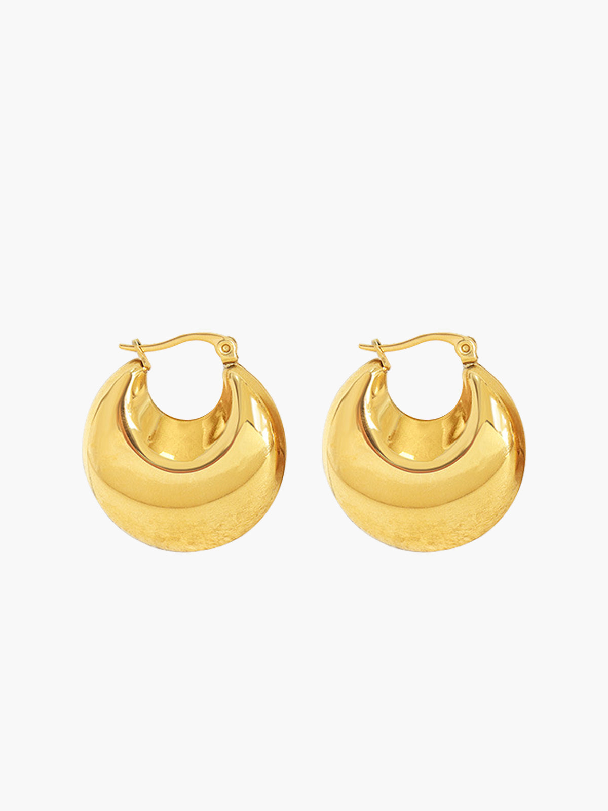 Crescent Earrings in Gold — Svelte Chic