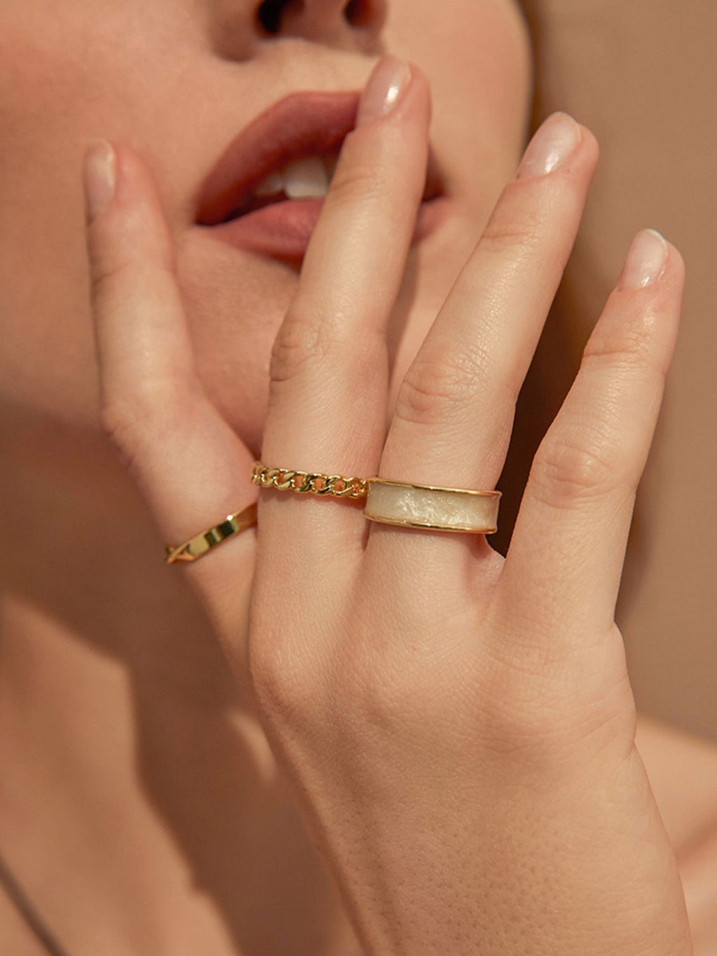 Round Ring Set, 3 Pieces — Svelte Chic