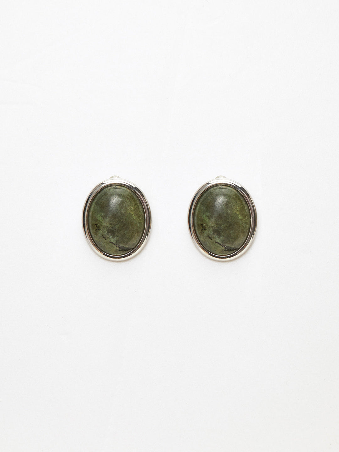 Yosun Yeşili Spektrolit Saplama Küpe