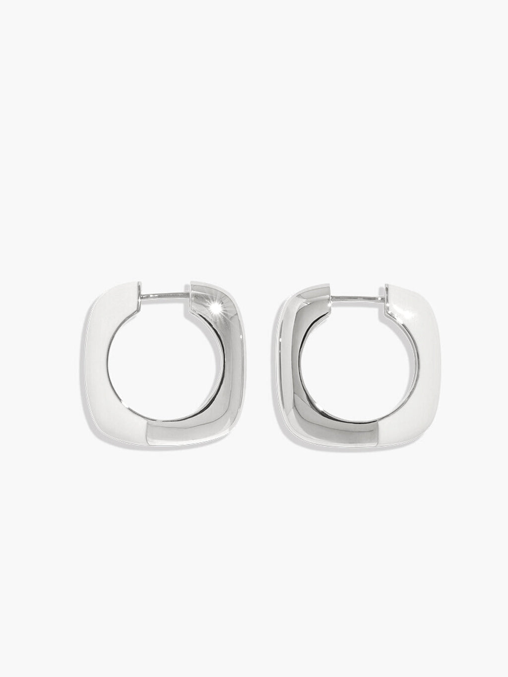 Vintage Enamel Drop Earrings in Silver — Svelte Chic
