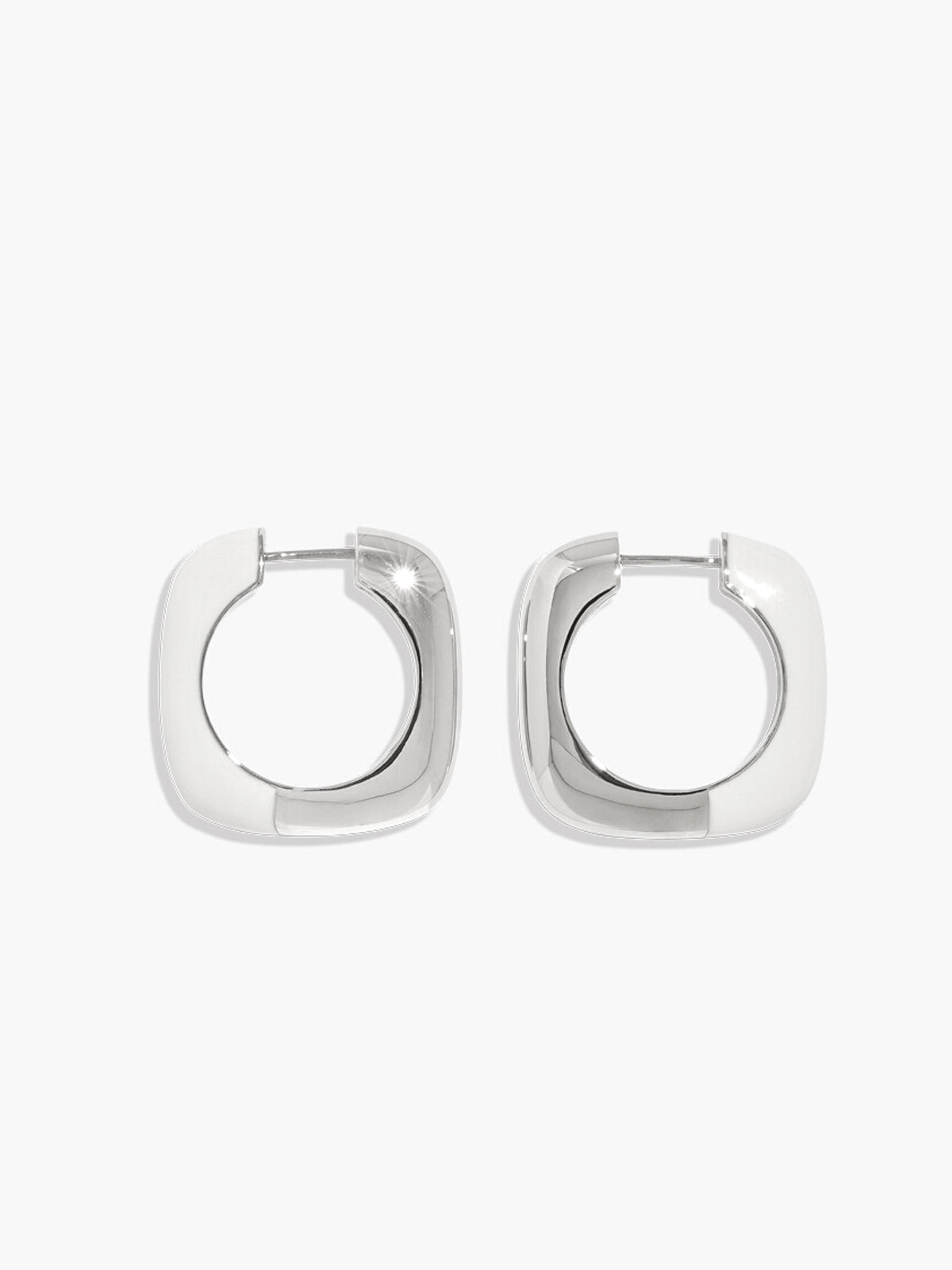 Vintage Enamel Drop Earrings in Silver — Svelte Chic
