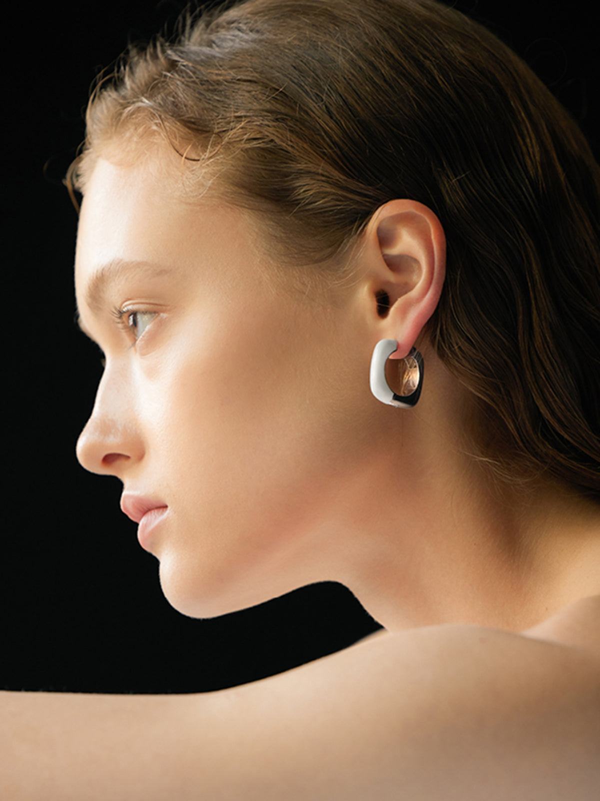 Vintage Enamel Drop Earrings — Svelte Chic