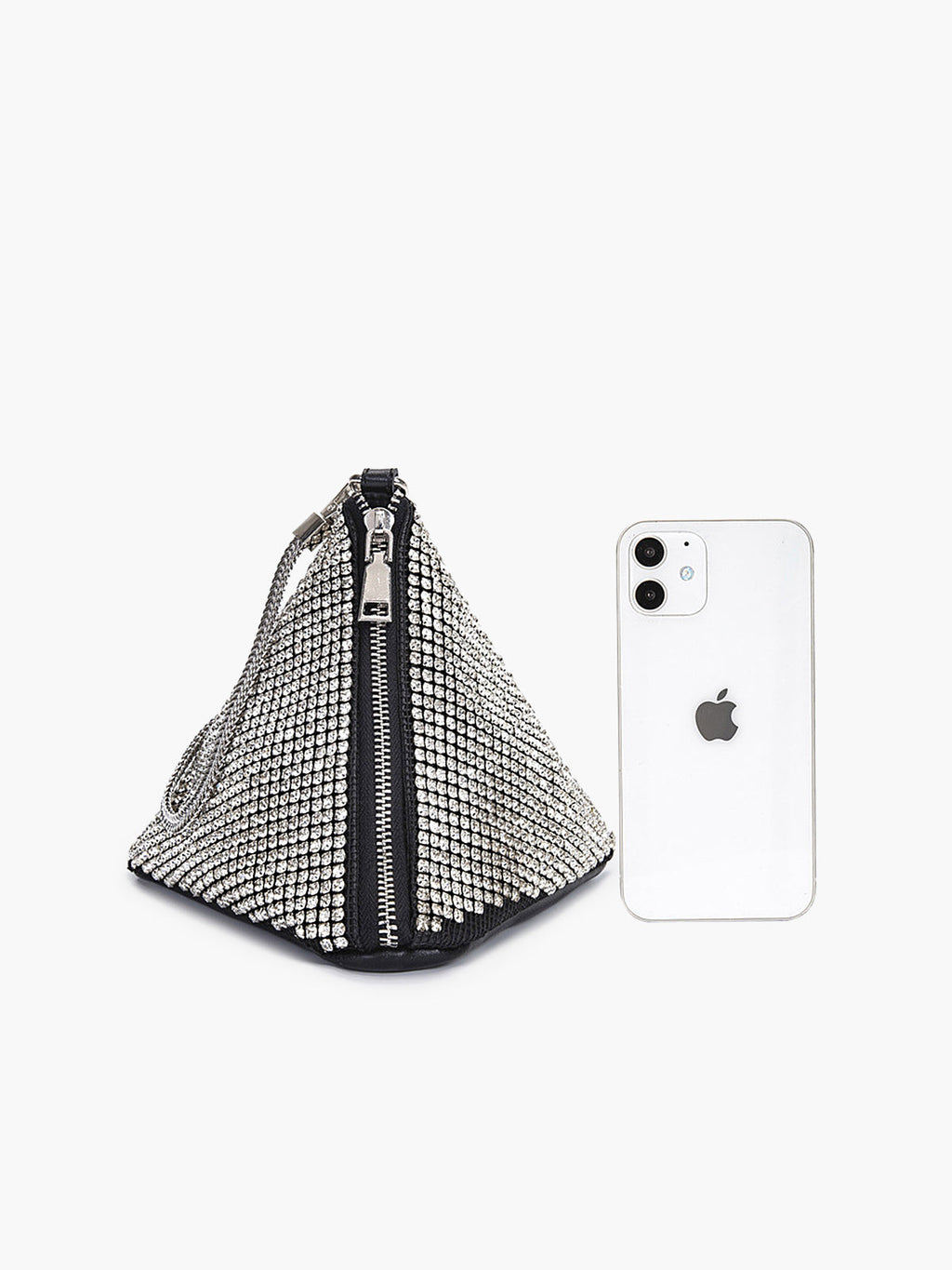 Rhinestone Triangle Mini Bag — Svelte Chic