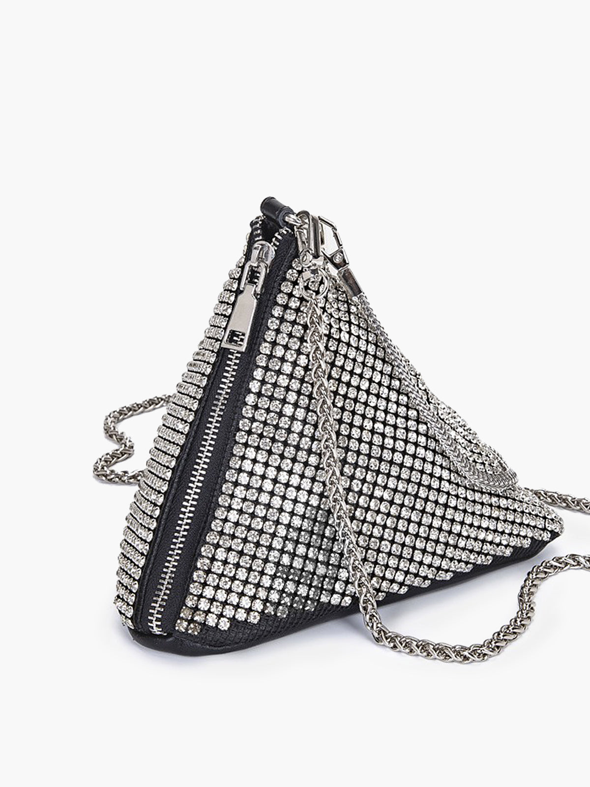 Rhinestone Triangle Mini Bag — Svelte Chic
