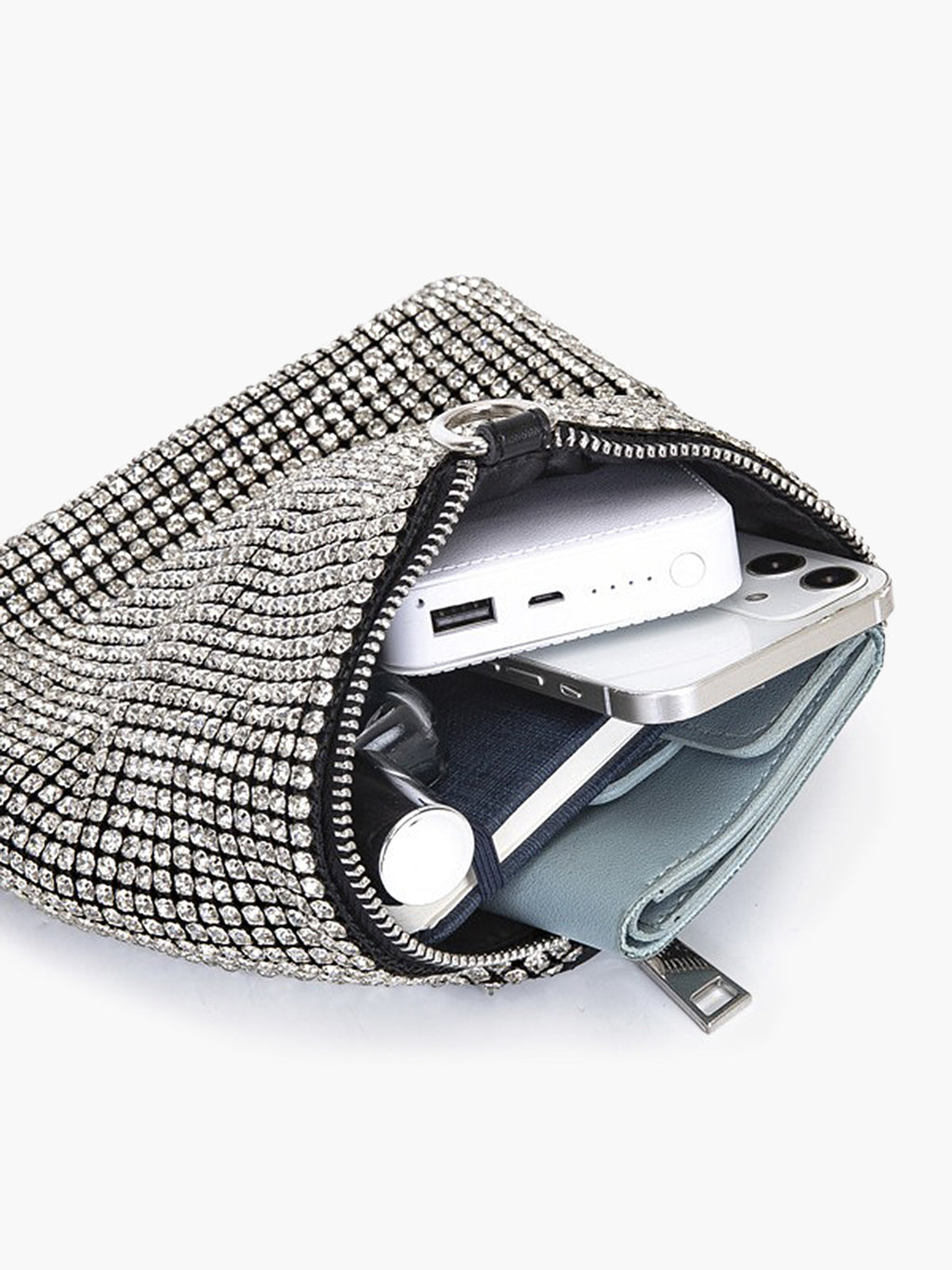 Rhinestone Triangle Mini Bag — Svelte Chic