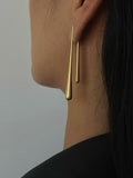 Asymmetric Water Drop Earrings in Gold — Svelte Chic