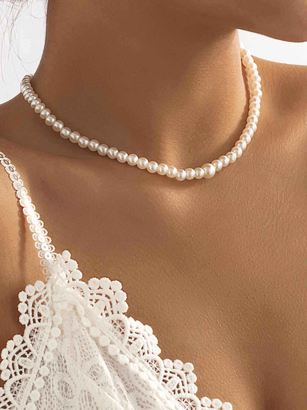 Pearl Beaded Tassel Necklace — Svelte Chic
