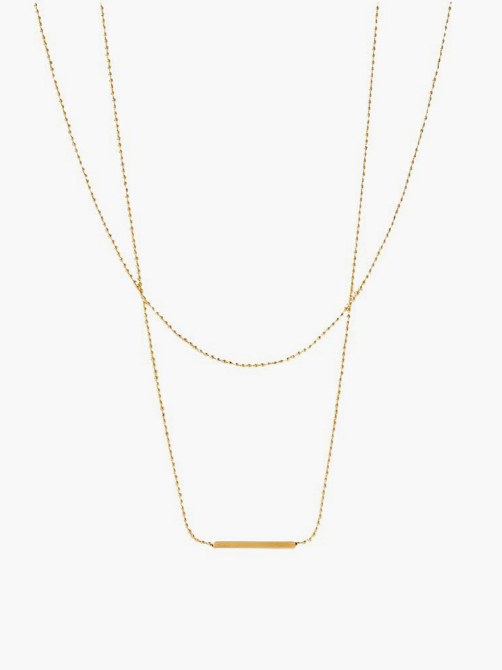Double Layer Drop Necklace — Svelte Chic