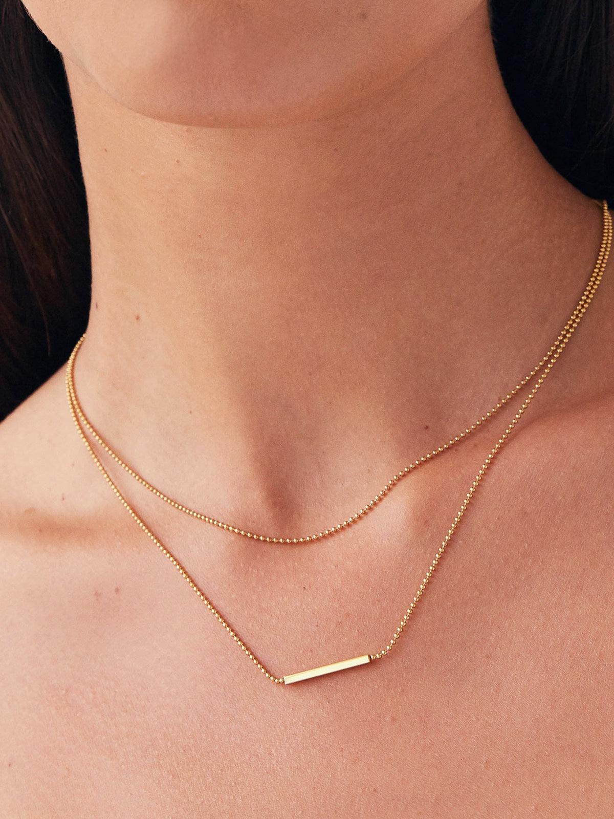Double Layer Drop Necklace — Svelte Chic