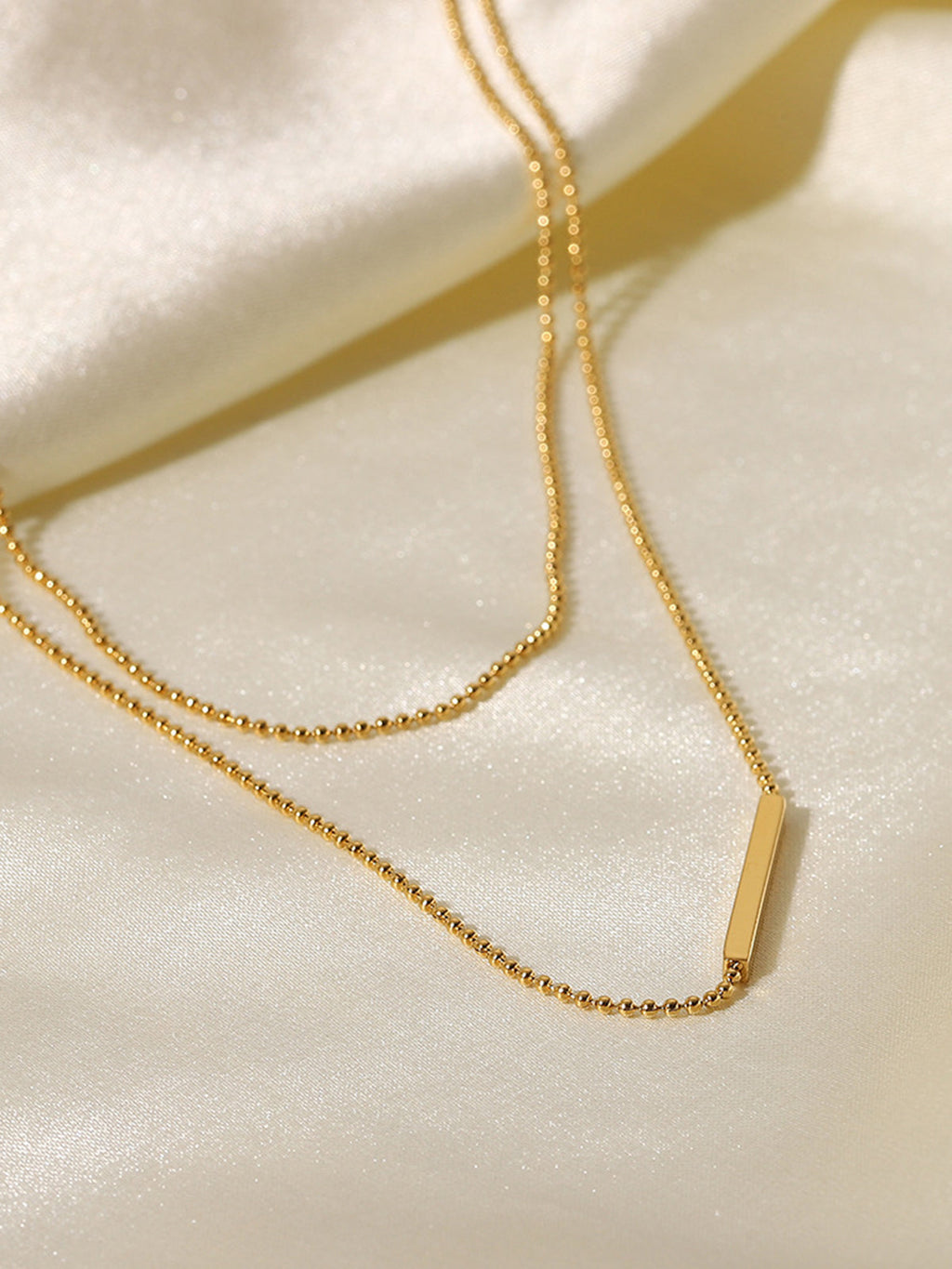Double Layer Drop Necklace — Svelte Chic