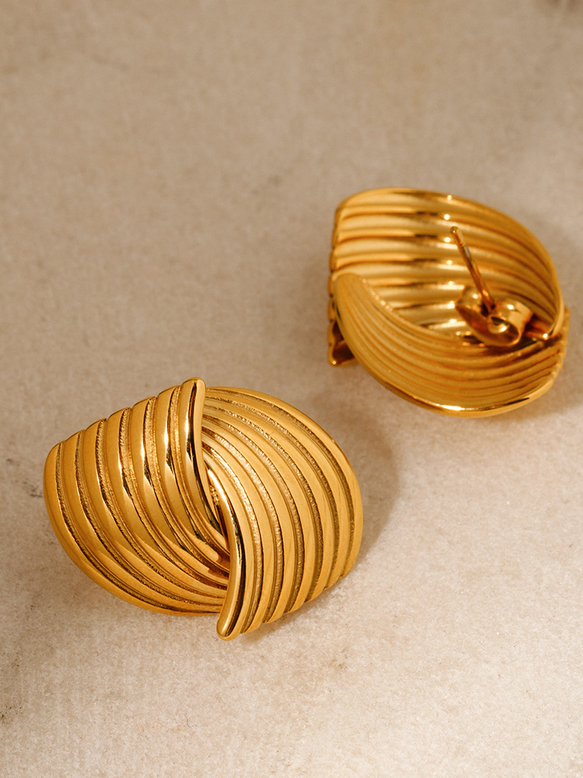 Chunky Twisted Earrings — Svelte Chic