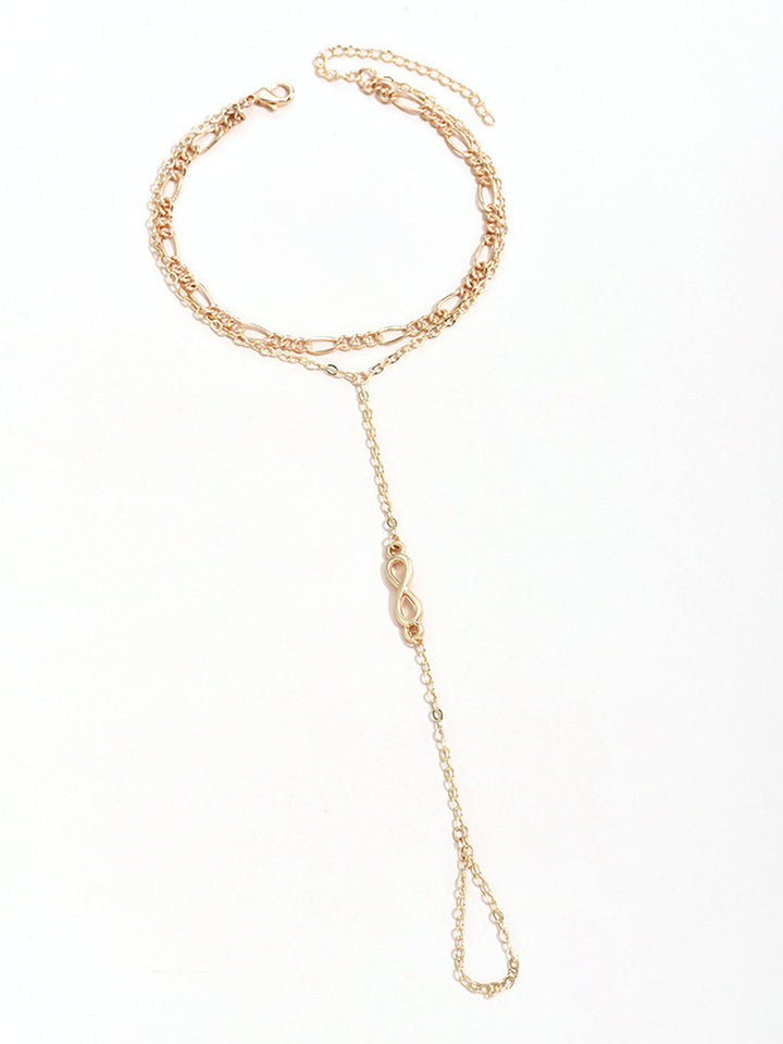 Златен пръстен с гривна