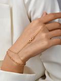 Hand Chain Bracelet in Gold — Svelte Chic