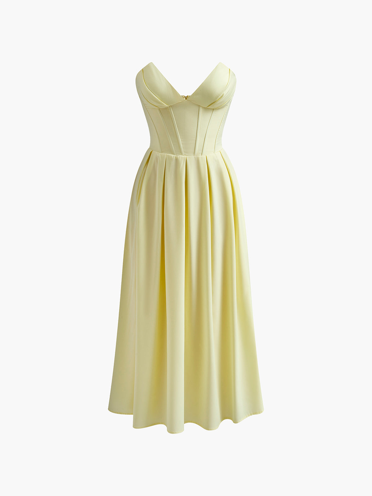Clara Midi Dress in Yellow — Svelte Chic
