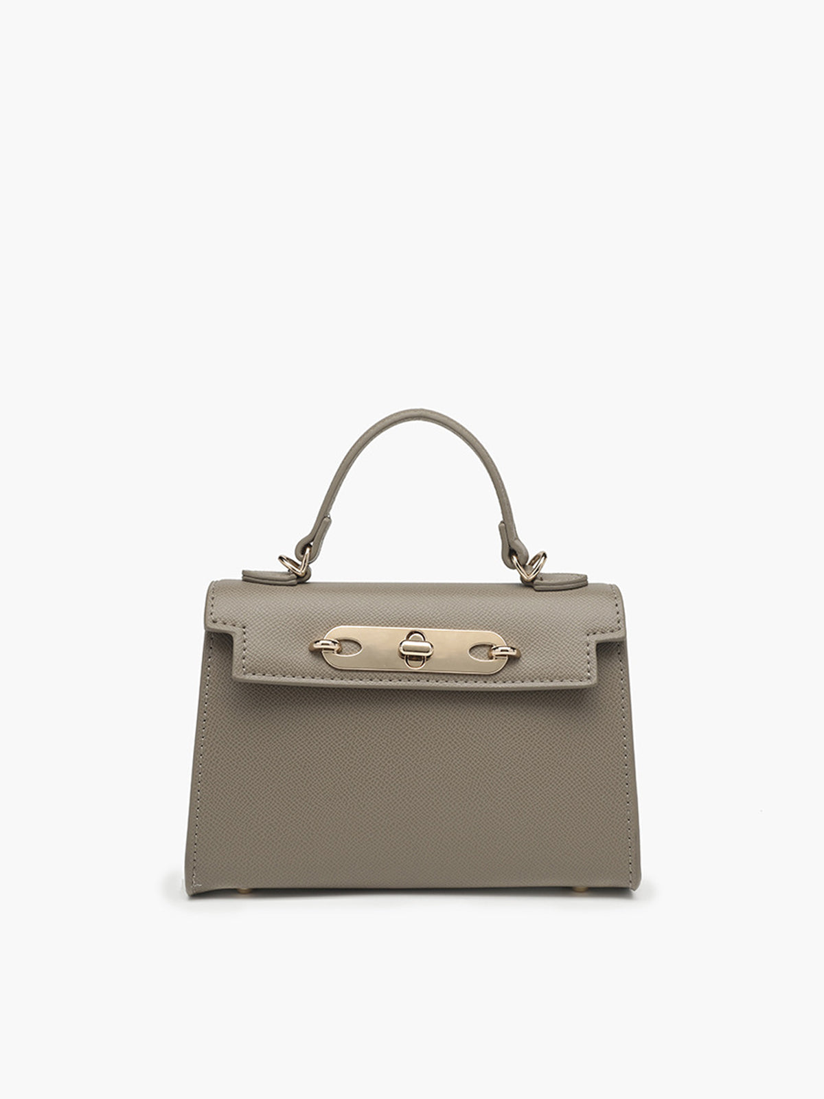 Mini Flap Crossbody Bag in Light Grey — Svelte Chic