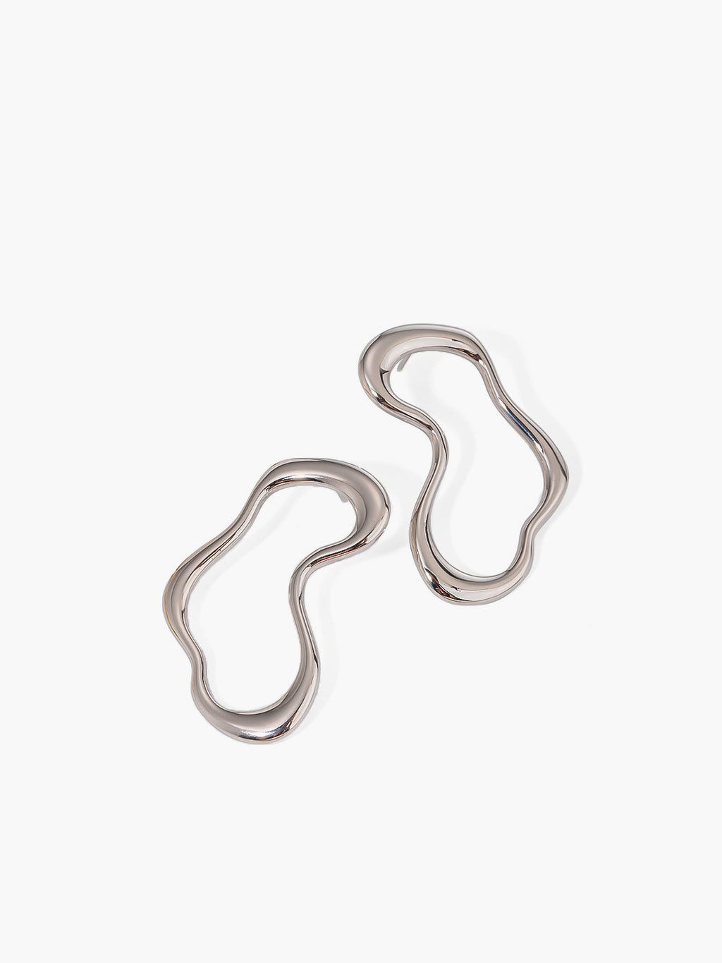 Irregular Metal Stud Earrings — Svelte Chic