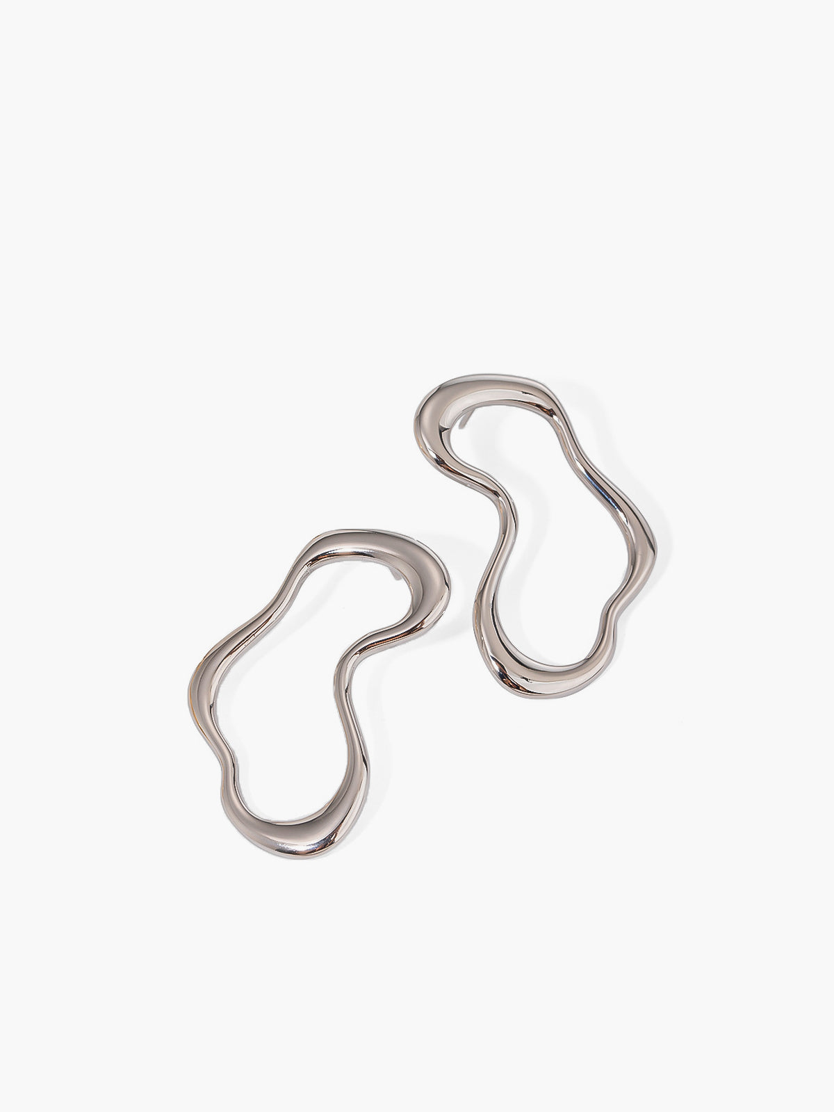 Irregular Metal Stud Earrings — Svelte Chic