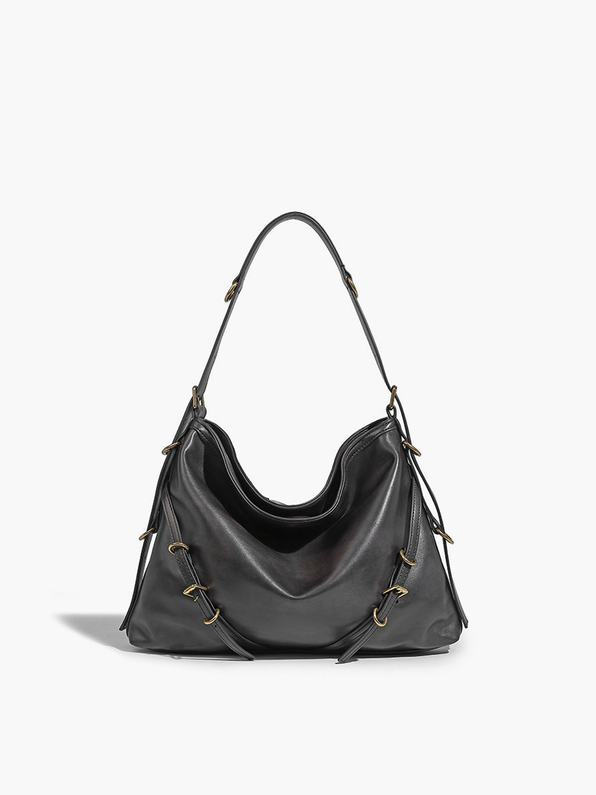 Large Capacity Shoulder Bag in Grey — Svelte Chic