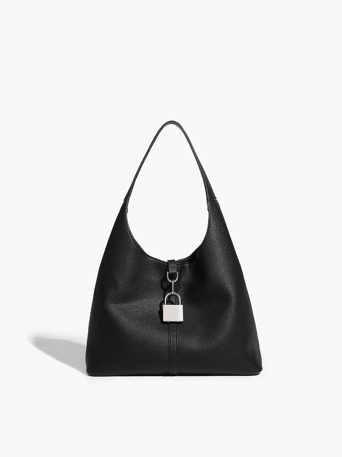 Hobo Lock Tote Bag in Black — Svelte Chic