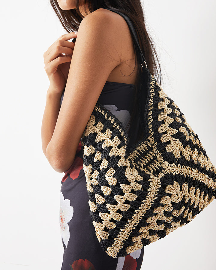 Crochet Macramé Shoulder Bag — Svelte Chic