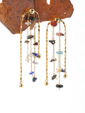 Natural Stone Tassel Earrings in Multicolor — Svelte Chic