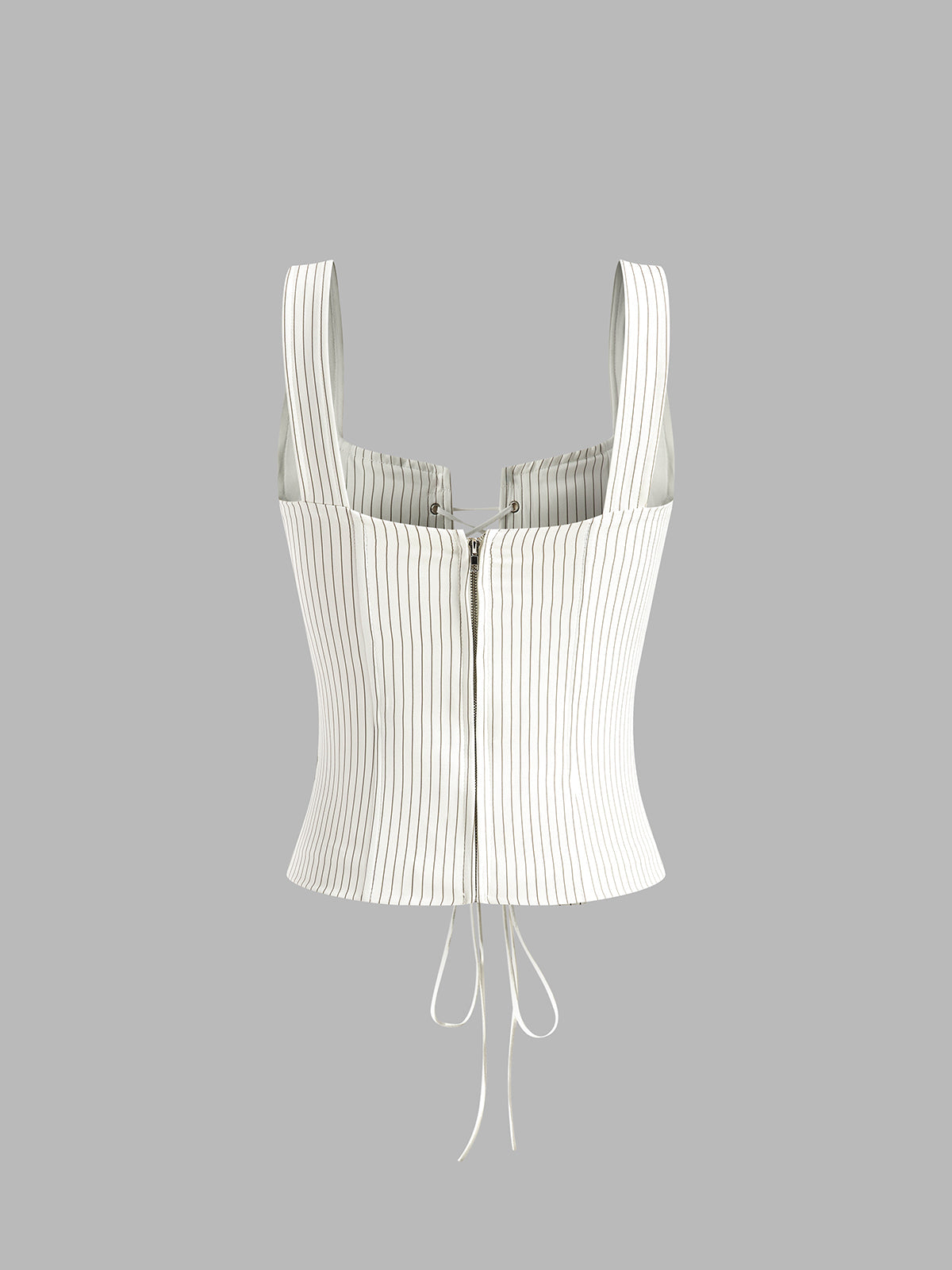 Pinstripe Zip Cami Top — Svelte Chic