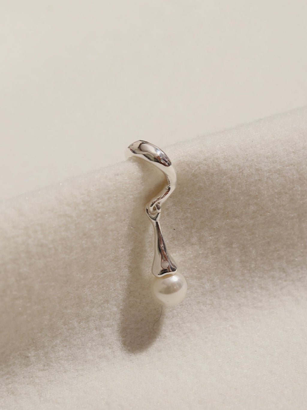 Pearl Drop Ear Cuff — Svelte Chic