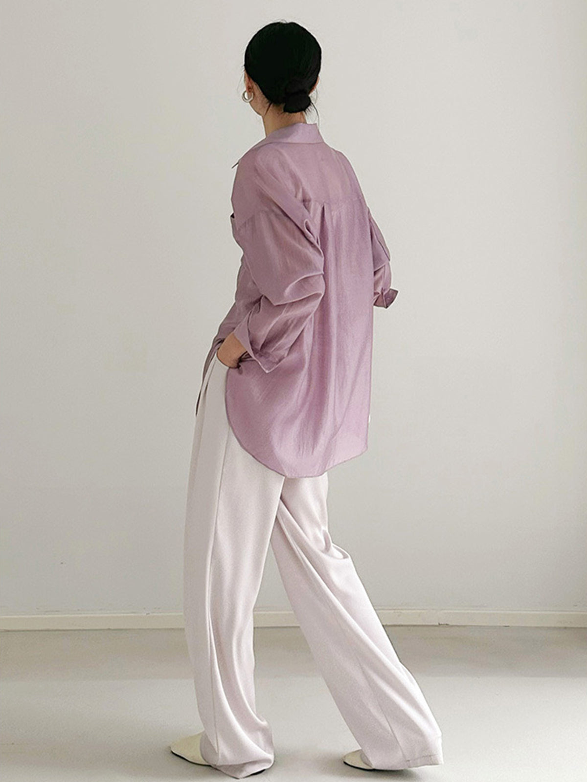 Draped Fine Shirt — Svelte Chic