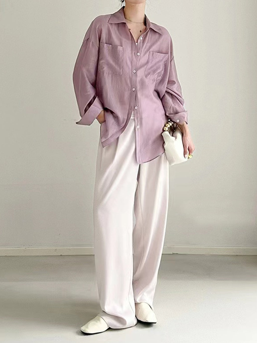 Draped Fine Shirt — Svelte Chic