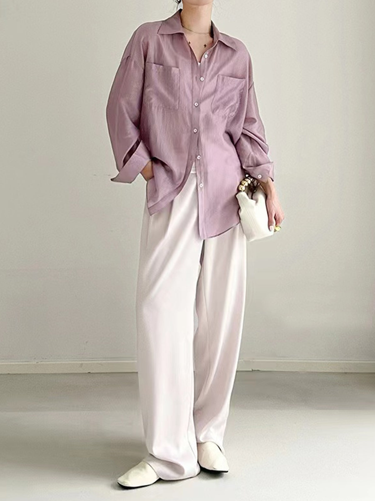 Draped Fine Shirt — Svelte Chic