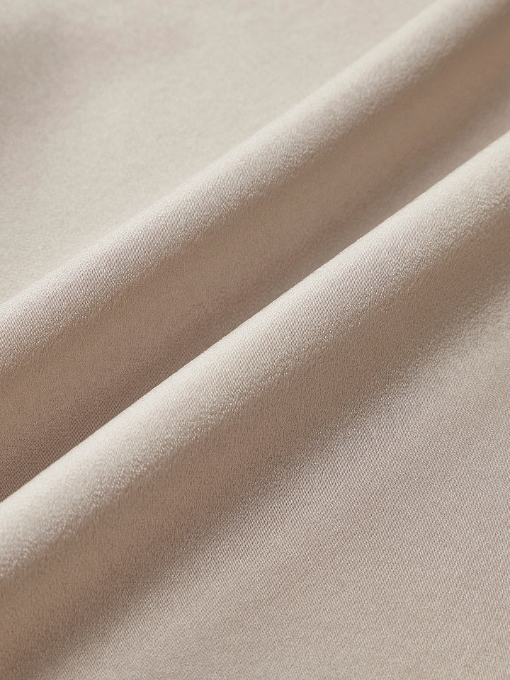 Плисирана драпирана вечерна рокля с един ръкав 