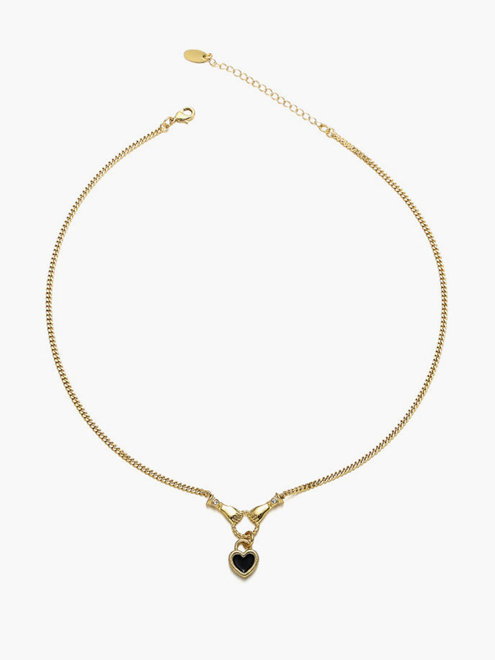 Колие с висулка „Ръце“ и „Сърце“ 