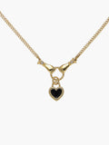 Hands Heart Pendant Necklace in Gold — Svelte Chic