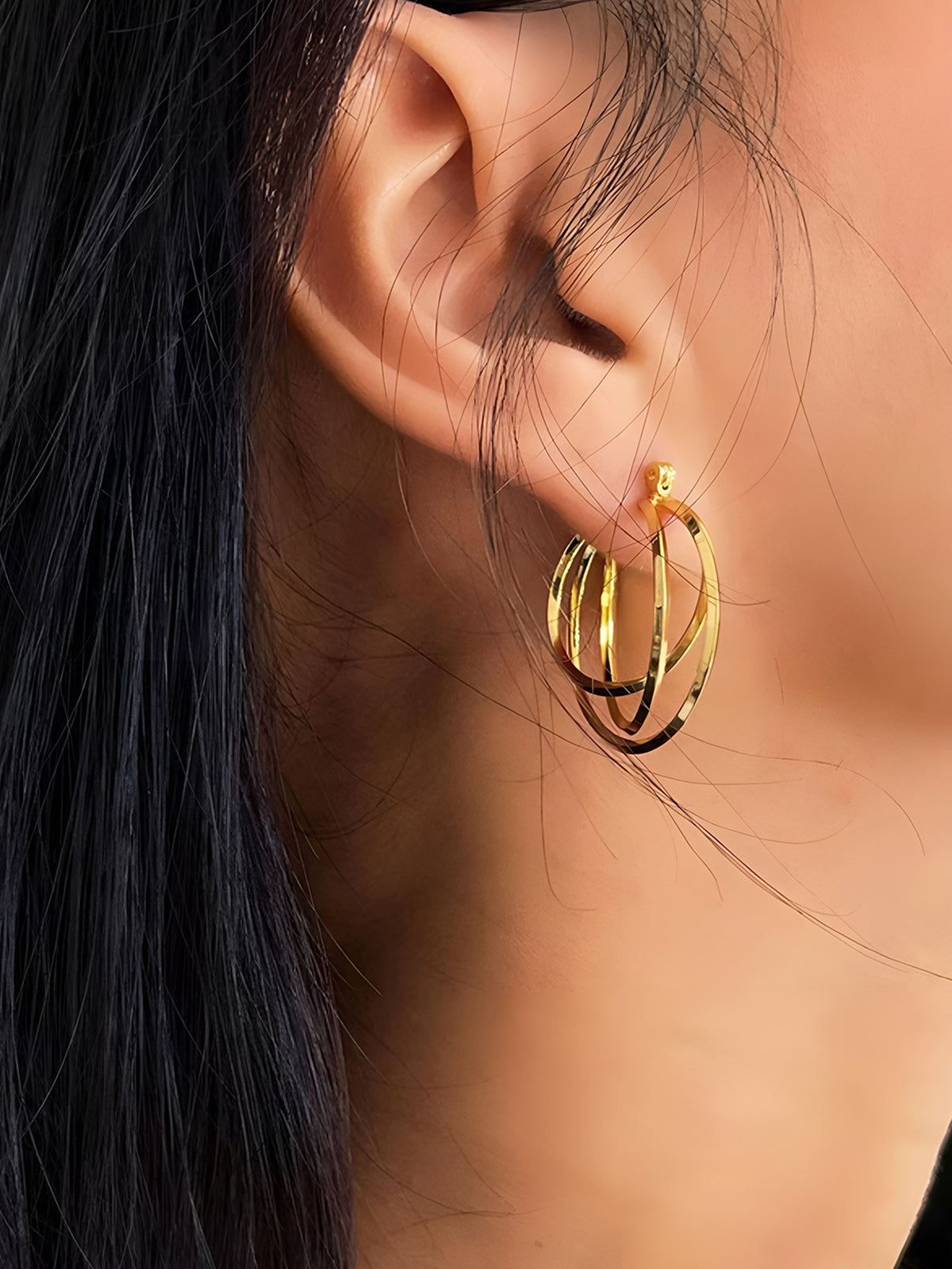 Triple Layer Hoop Earrings — Svelte Chic