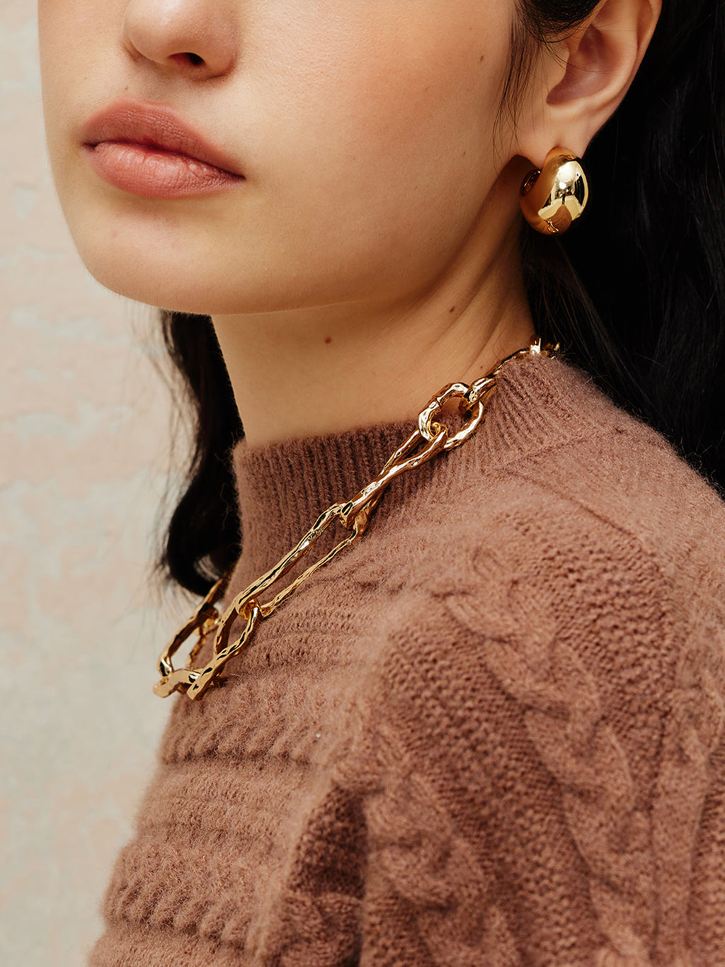 Chunky Chain Necklace, 43 cm — Svelte Chic
