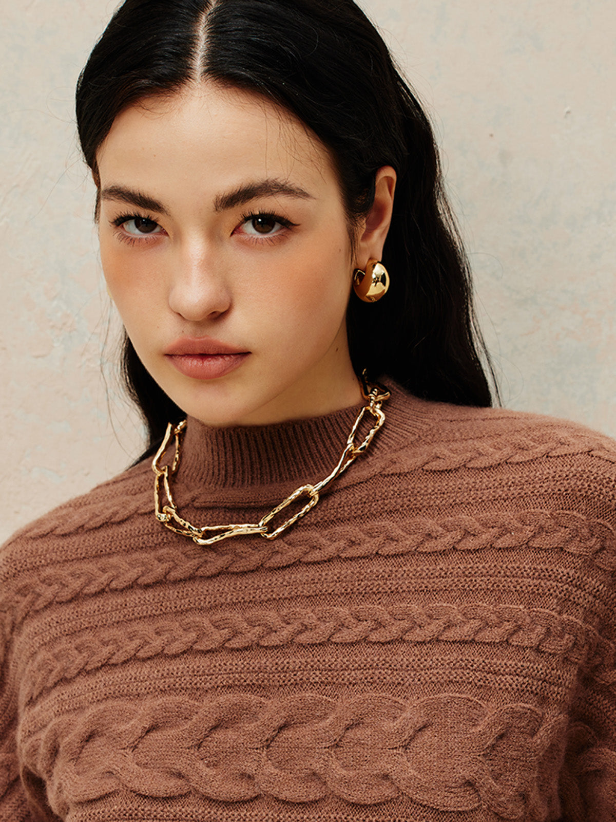 Chunky Chain Necklace, 43 cm — Svelte Chic