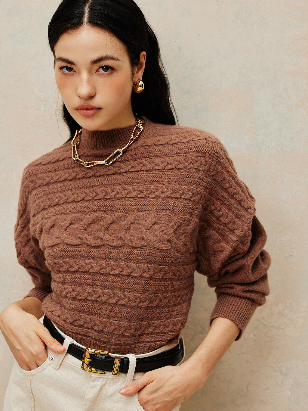 Chunky Chain Necklace, 43 cm — Svelte Chic