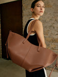 Retro Large Dumpling Bag in Light Brown — Svelte Chic