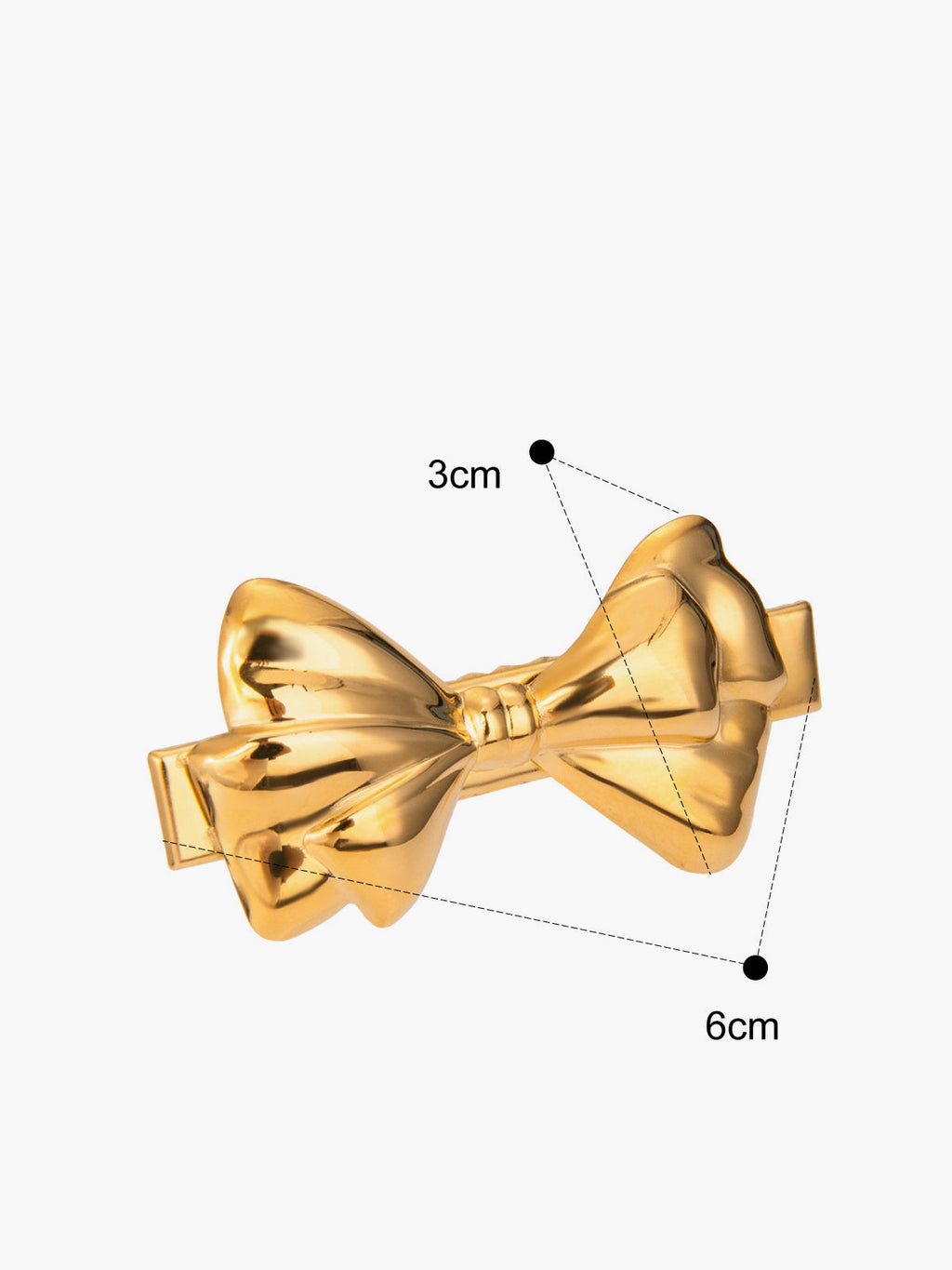 Gold Bow Hair Clip — Svelte Chic