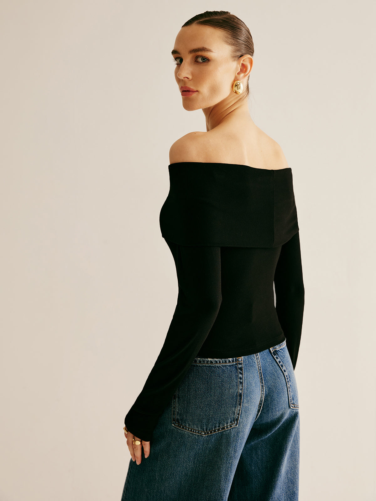 One Shoulder Asymmetric Blouse — Svelte Chic