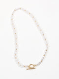 Romance Pearl Lariat Necklace in Gold — Svelte Chic