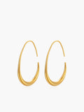Fluid Hoop Earrings in Gold — Svelte Chic