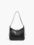 Magnetic Closure Shoulder Bag in Black — Svelte Chic
