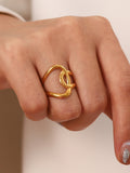 Ripple Twist Ring in Gold — Svelte Chic