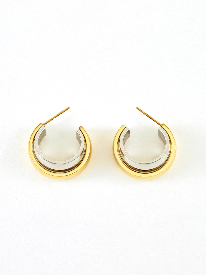 İki Ton Tünel Halka Küpeler