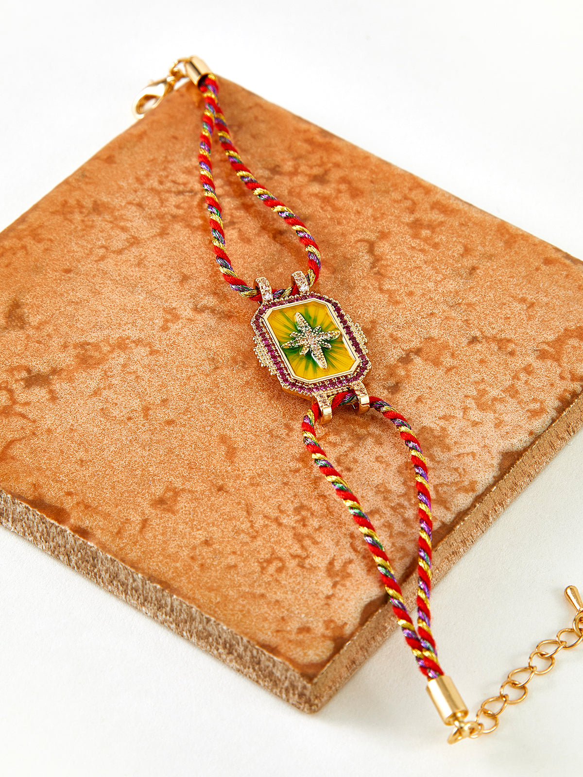 Double Cord Bohème Bracelet in Multicolor — Svelte Chic