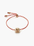 Talisman Bracelet in Red in White — Svelte Chic