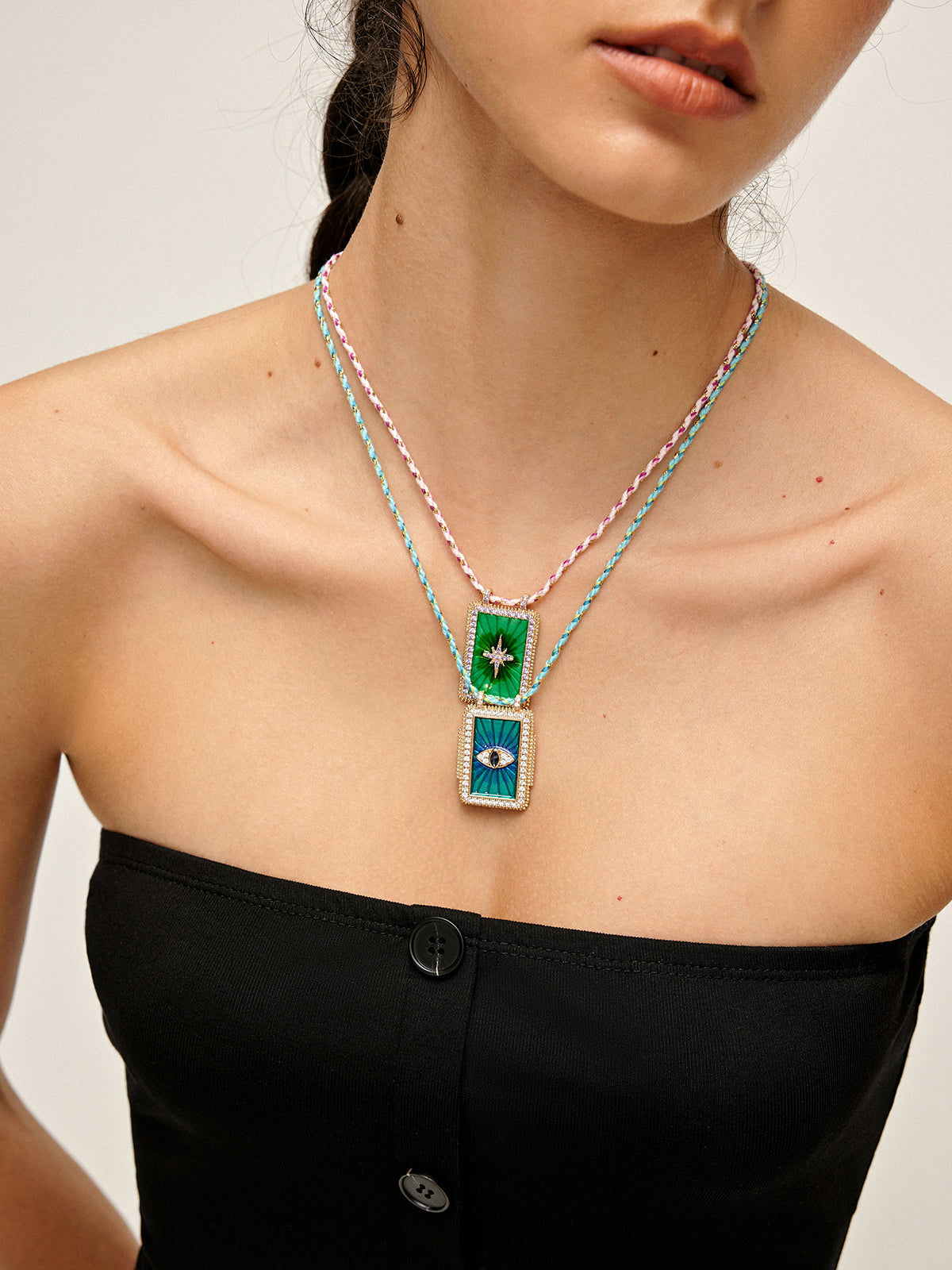 Evil Eye Pendant Necklace — Svelte Chic