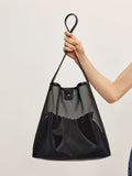 Minimalist Two-in-One Shoulder Bag in Black — Svelte Chic